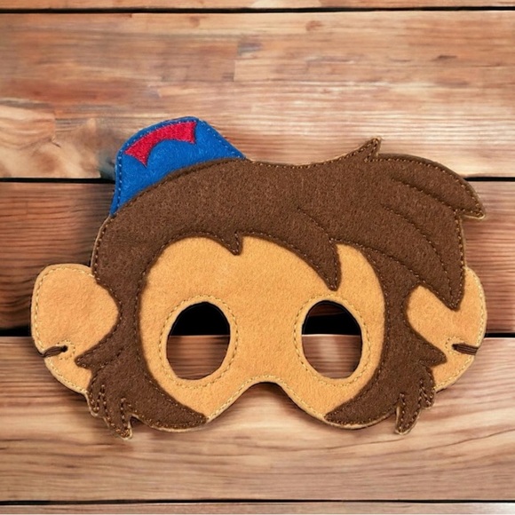Soft Fabric Character Monkey Children's Play Mask - Picture 1 of 1